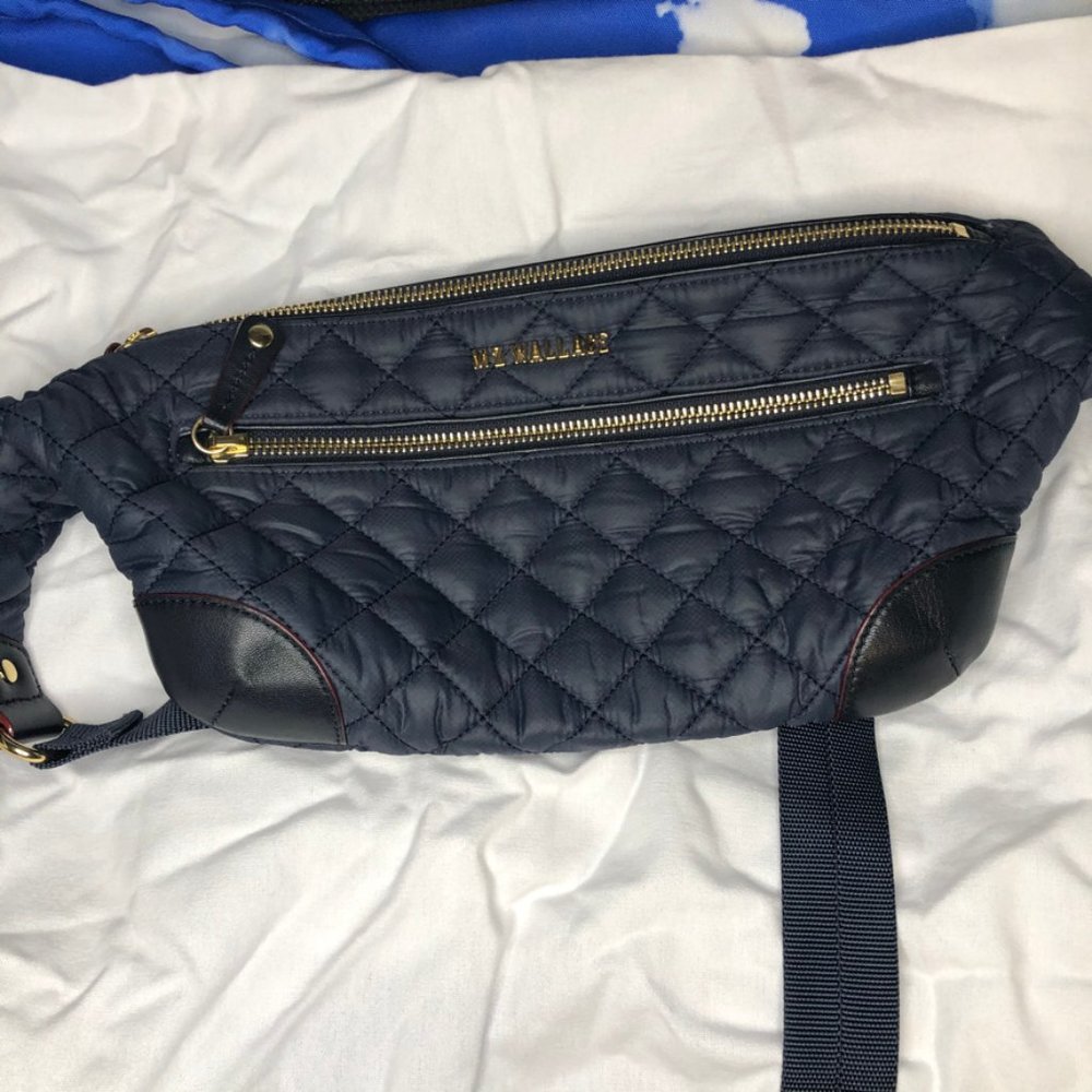 Navy MZ Wallace belt bag
